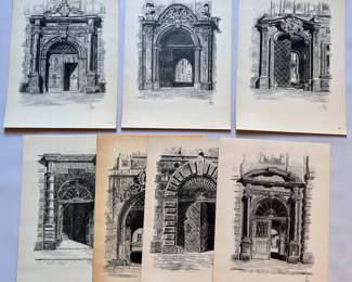 7 1952 Prints Of Doorways, Unframed
Lot #: 96