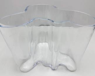 Vintage Alvar Aalto Glass Savoy Vase, Signed, Finland
Lot #: 170