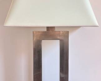 Crate & Barrel Jerry Table Lamp In Antique Silver With Original Receipt
Lot #: 157