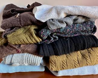 Over 10 Women's Sweaters, All Sizes
Lot #: 204