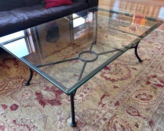 Crate & Barrel Candide Large Glass Coffee Table With Metal Frame With Original Receipt
Lot #: 75