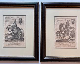 2 Antique Military Leaders On Horse Prints In Lacquer Frames
Lot #: 77
