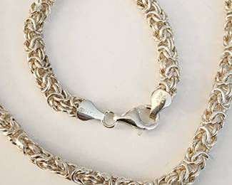 Milor sterling necklace and bracelet