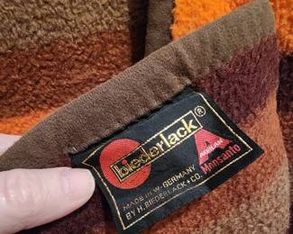 Vintage Biederlack Aztec print throw blanket
