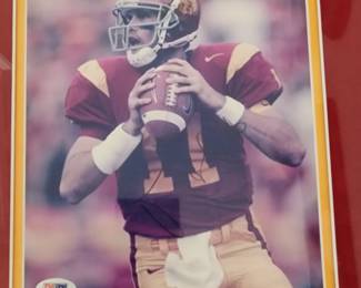 Matt Leinart framed, autographed 8x10 photo with COA