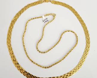 Milor gold plated sterling necklaces