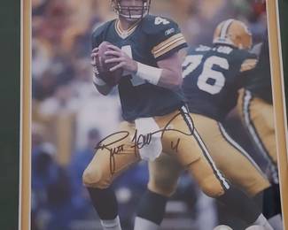Brett Favre framed, autographed 8x10 photo with COA