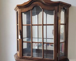 hanging curio cabinet