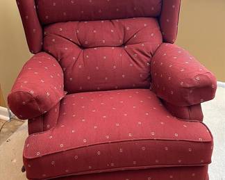 Vintage Red LaZBoy Reclining Armchair Working
