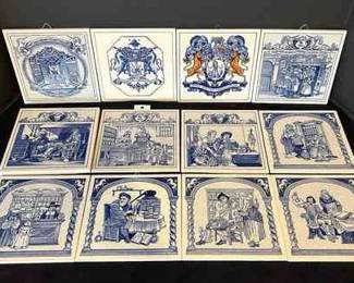 13 Delft Holland PharmaceuticalThemed Tiles