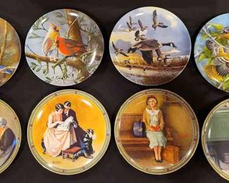 Norman Rockwell And Donald Pentz Collectors Plates