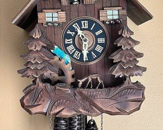 German Wooden Cuckoo Clock 