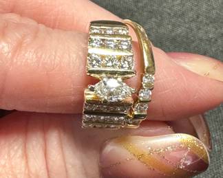 14k and Diamond Wedding set