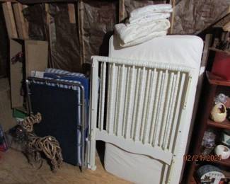 baby crib and mattress, fold a way beds