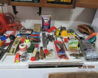 misc items in garage