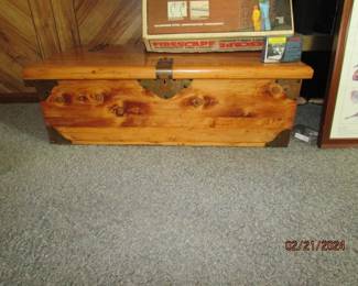 wooden chest ( may be hand made)
