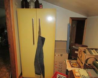 metal cabinet, metal file drawers