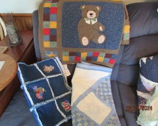 quilts (some handmade)