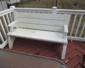 plastic bench