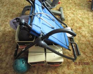 AB lounge plus and bowling balls