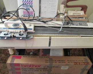 another view of the knitting machine