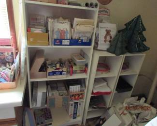 patterns and more craft supplies, cabinets/shelving