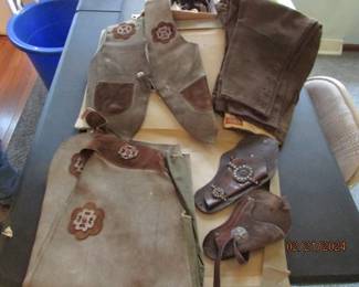 vintage childrens cowboy outfit