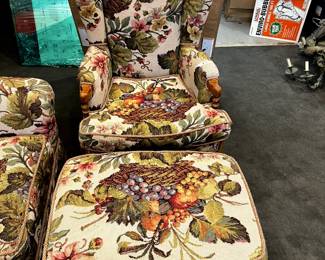 Chair and ottoman set