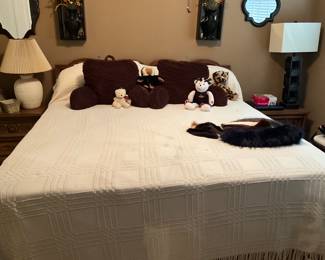 King size bed. New mattress