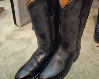 Womens Leather Cowboy Boots Diamond Boots