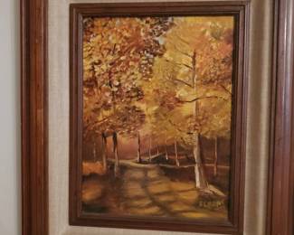 Vintage oil painting