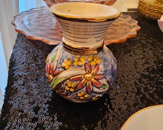 Handpainted Vase Made In Belgium