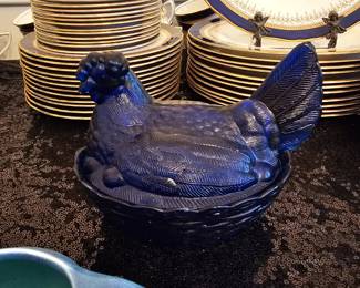 Cobalt blue hen