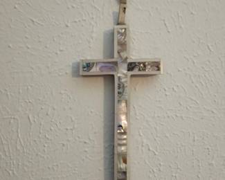 Abalone Inlay Wall Cross
