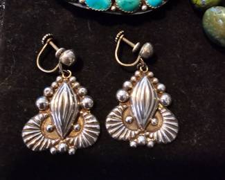 Sterling silver Taxco Earrings