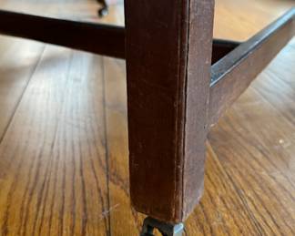 Antique John Bell of Aberdeen (Scotland) Wing Back Chair on Casters Circa 1780. Photo 4 of 4.