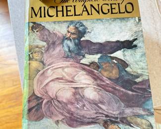 Leonardo Da Vinci & The Complete Work of Michelangelo Cocktail Table Books. Photo 3 of 3.