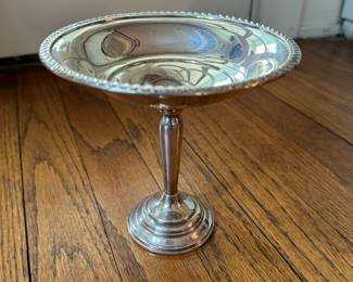 Sterling Silver Footed Compote. Photo 1 of 3.