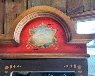 Country-Style Glass Front Display Cabinet. Measures 20" W x 12" D x 72" H. Photo 2 of 4.