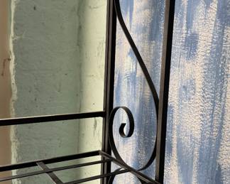 Metal Etagere. Measures 24" W x 12" D x 74" H. Photo 2 of 2.