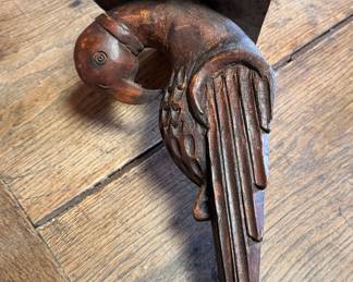 Hand-Carved Parrot Wall Mounted Shelf - Only 1. Photo 1 of 2.