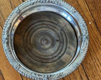 Silver Plate Wine Coaster.