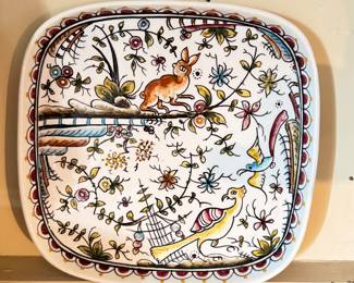 Vintage Hand-Painted Porcelain Plate. Photo 1 of 2.