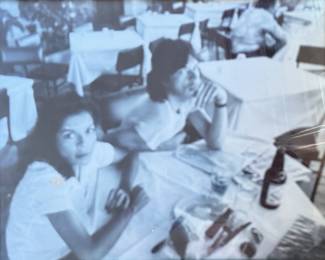 Black and White Photo of Mick and Bianca Jagger.