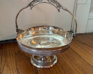 Silver Plate Compote with Handle. Photo 1 of 2.