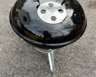 Mini Weber Kettle Charcoal Grill.
