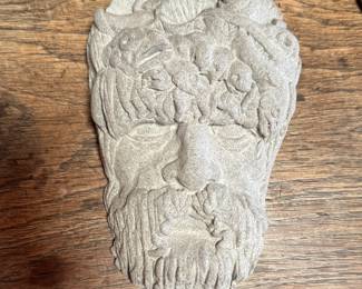 Cast Stone Irish River God Face - 5 Available.