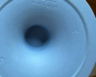 Vintage Wedgwood Blue Jasperware Grecian Vase. Photo 4 of 4.