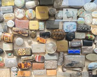 Snuff Bottle Collection! 99 Antique Boxes.
