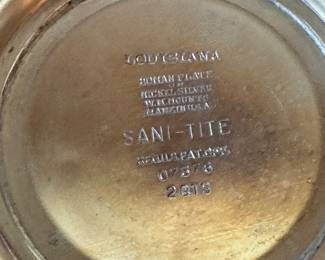 Sani-Tite "Louisiana" Silver Plate Cocktail Shaker. Photo 2 of 2.